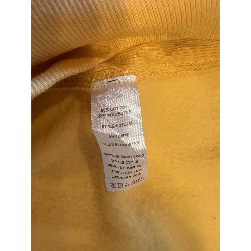 Vineyard Crew Denver Colorado Sweatshirt Mens XL Yellow Pullover Fleece 2120-M - Picture 6 of 10